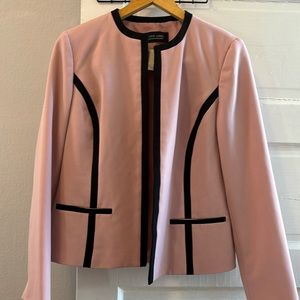 Pink with black line blazer size 6 .. worn 2x ..